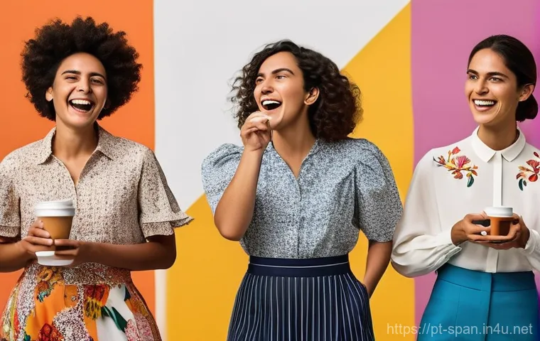 스페인어와 포르투갈어 비교 - **Prompt:** A vibrant, humorous illustration of a young, smartly dressed woman (approximately 28 yea...