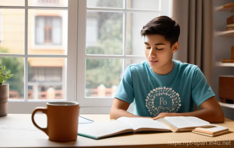 스페인어 시제별 문법 정리 - **Prompt 1: Present Indicative - Daily Spanish Study Routine**
    "A brightly lit, clean, and organ...