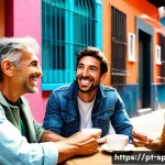 Home 16 스페인어 방언 종류 - A vibrant street scene in Buenos Aires showcasing the distinctive Argentine Spanish culture: people ...